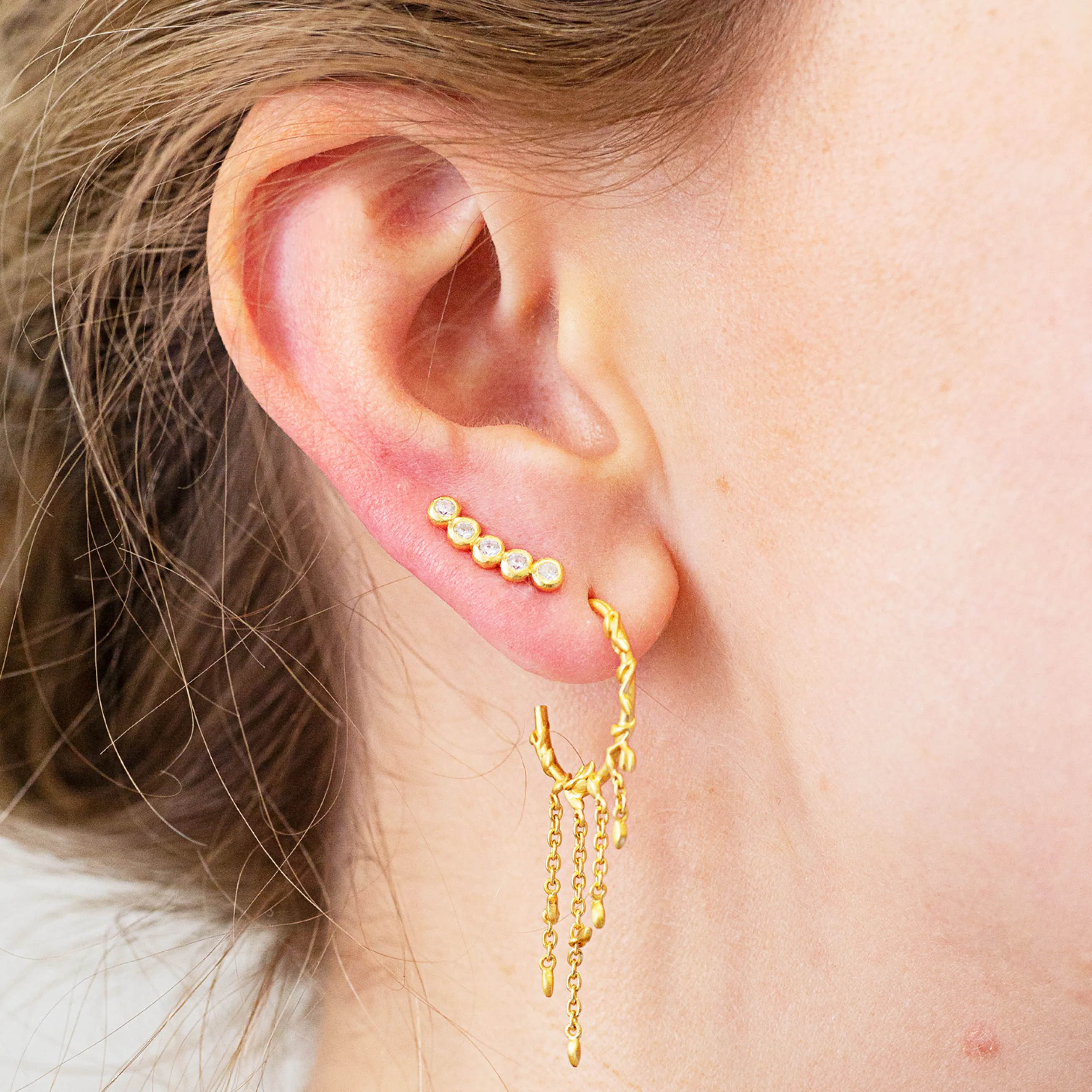 byBiehl® Danmark Gloria Earclimbers 14K forgyldt sølv Best