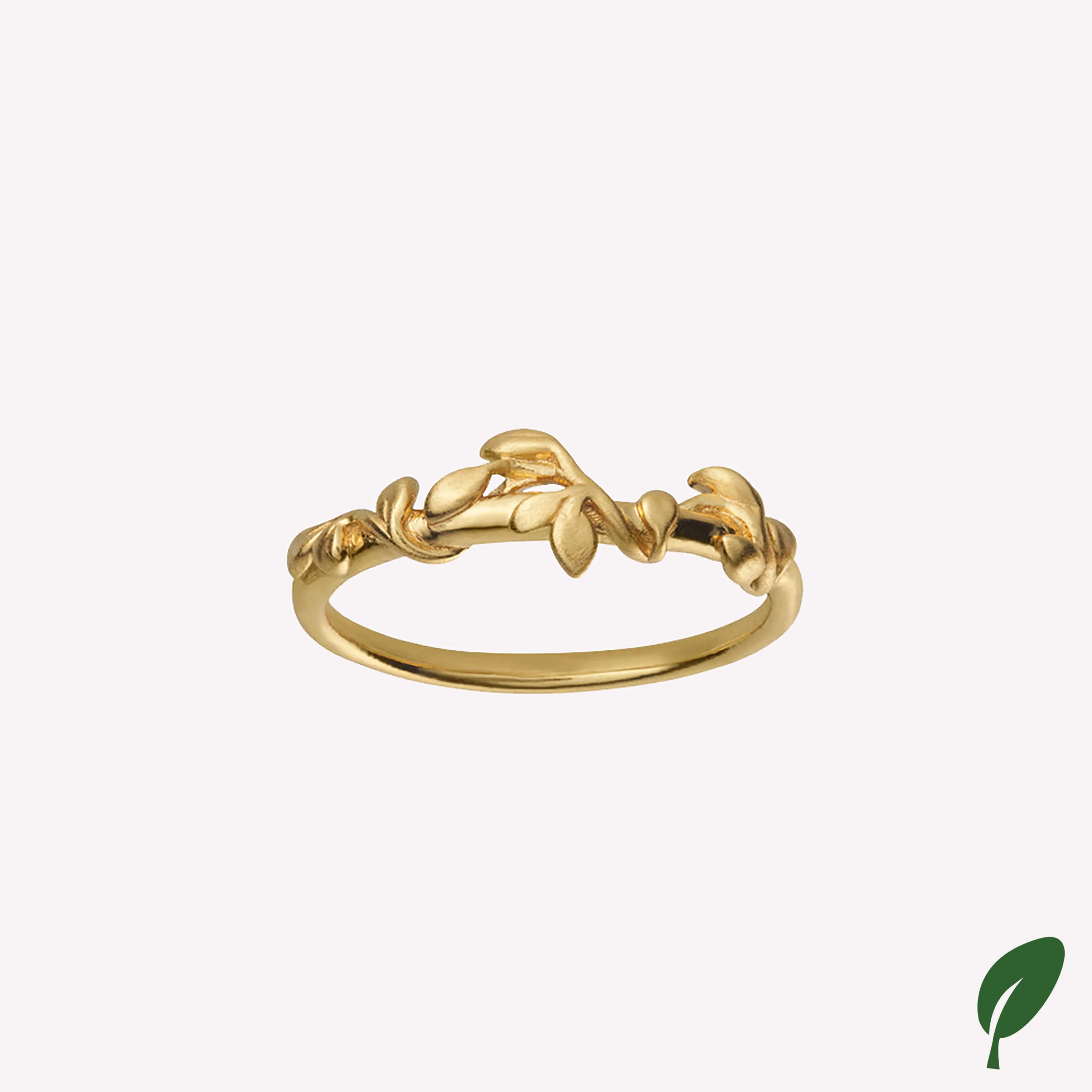 byBiehl® Danmark Jungle Ivy ring 14K forgyldt sølv Flash Sale