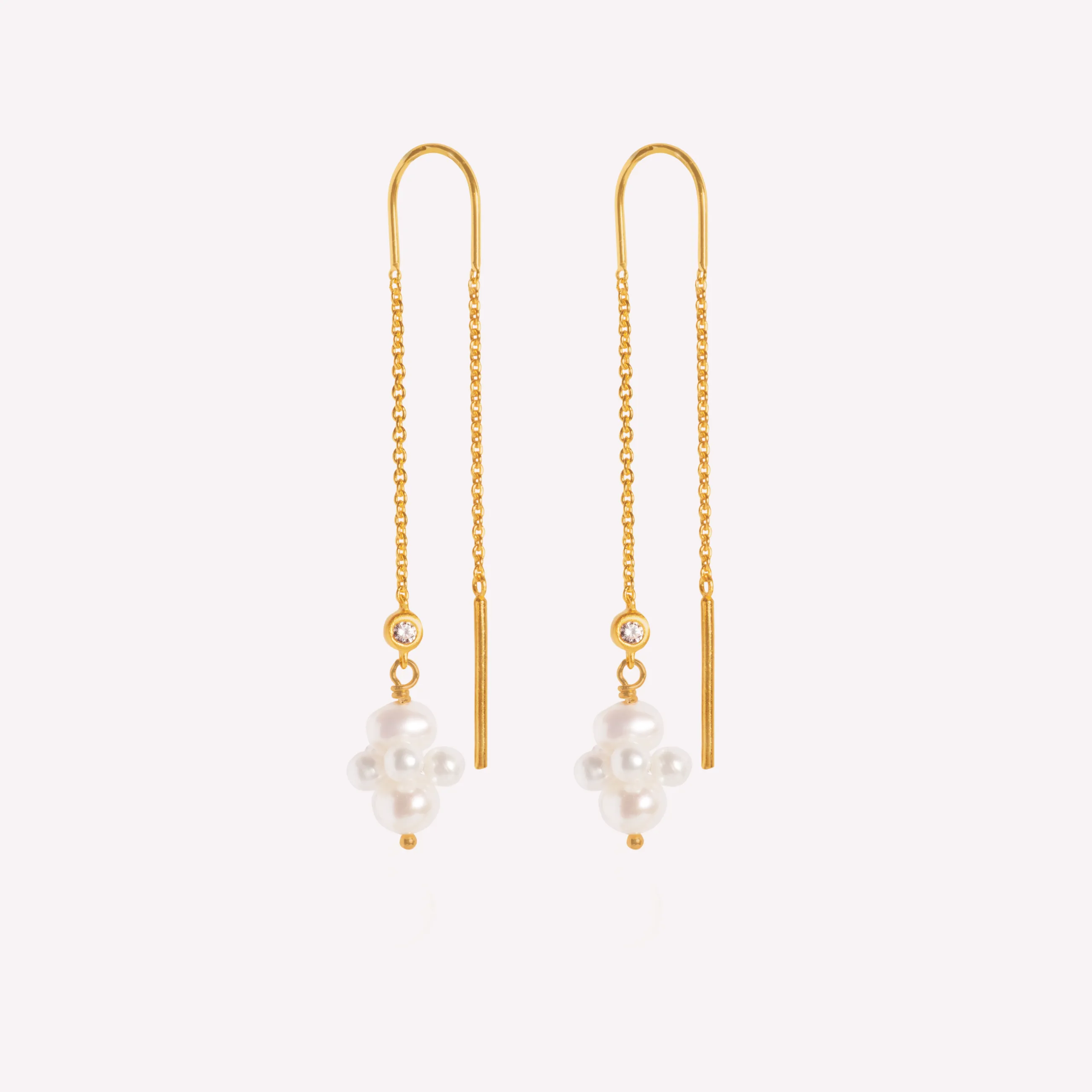 byBiehl® Danmark Pearl Cluster Dangling 14K forgyldt sølv Online