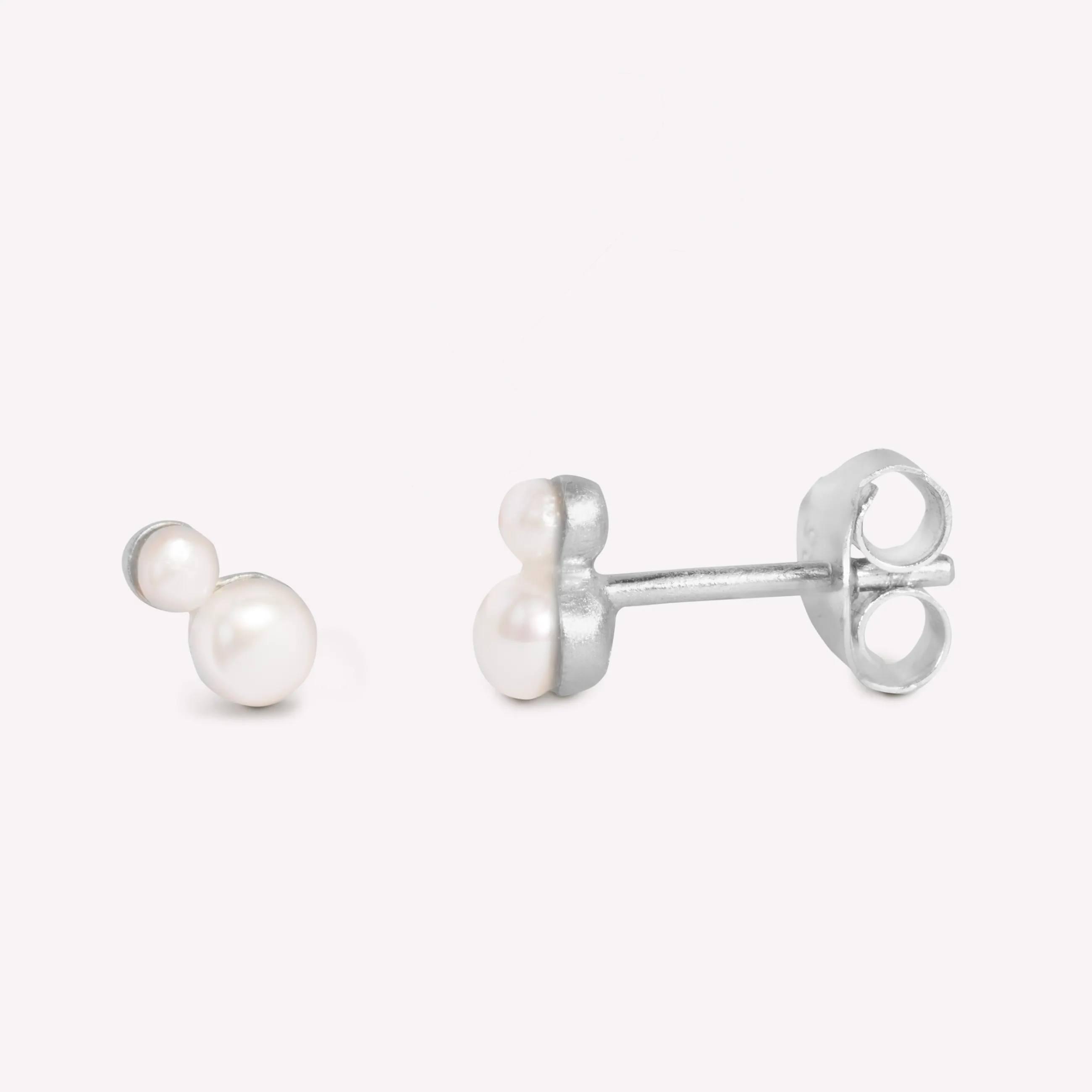 byBiehl® Danmark Pearl Double ørestikker Sterling sølv Cheap