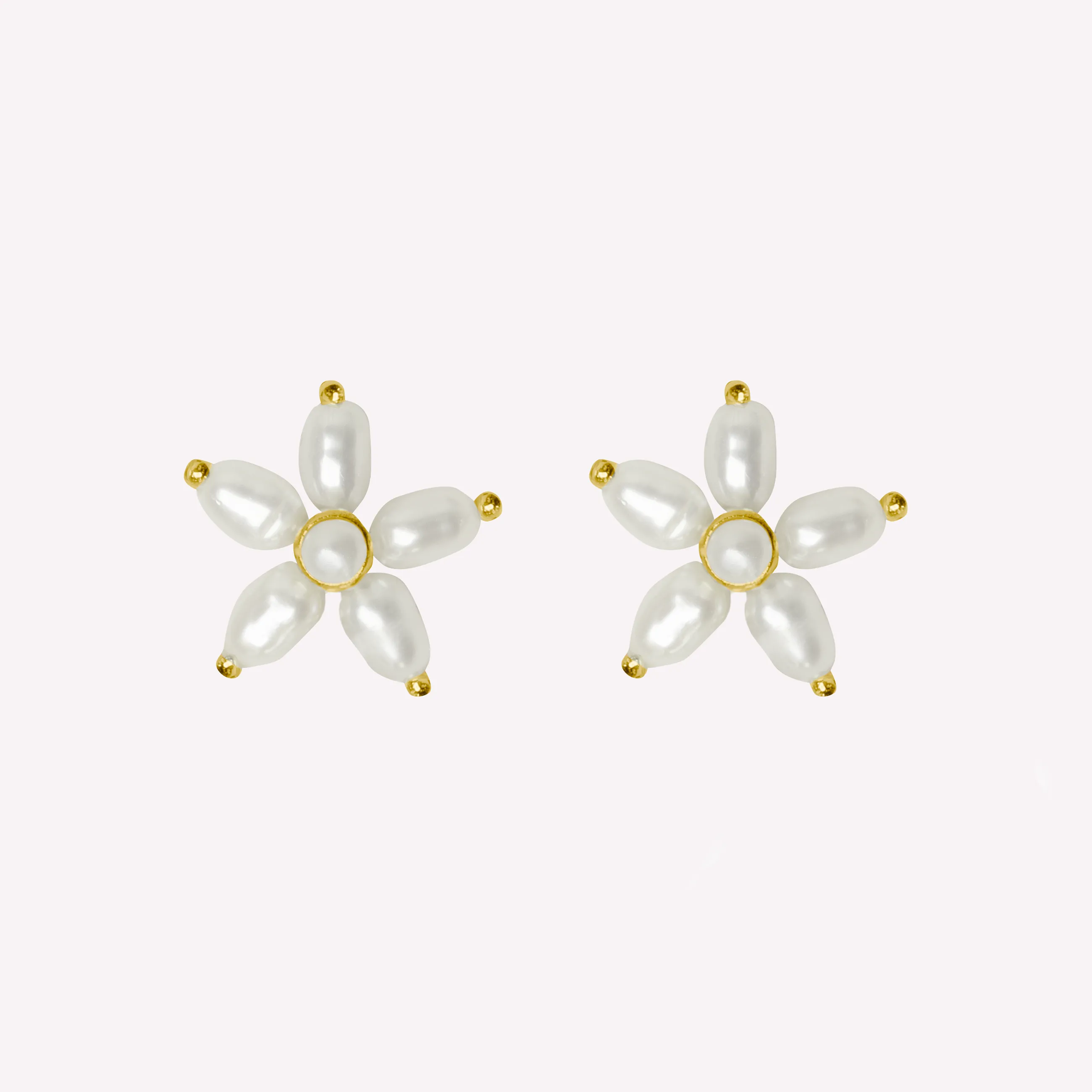 byBiehl® Danmark Pearl Signature Stud 14K forgyldt sølv Hot