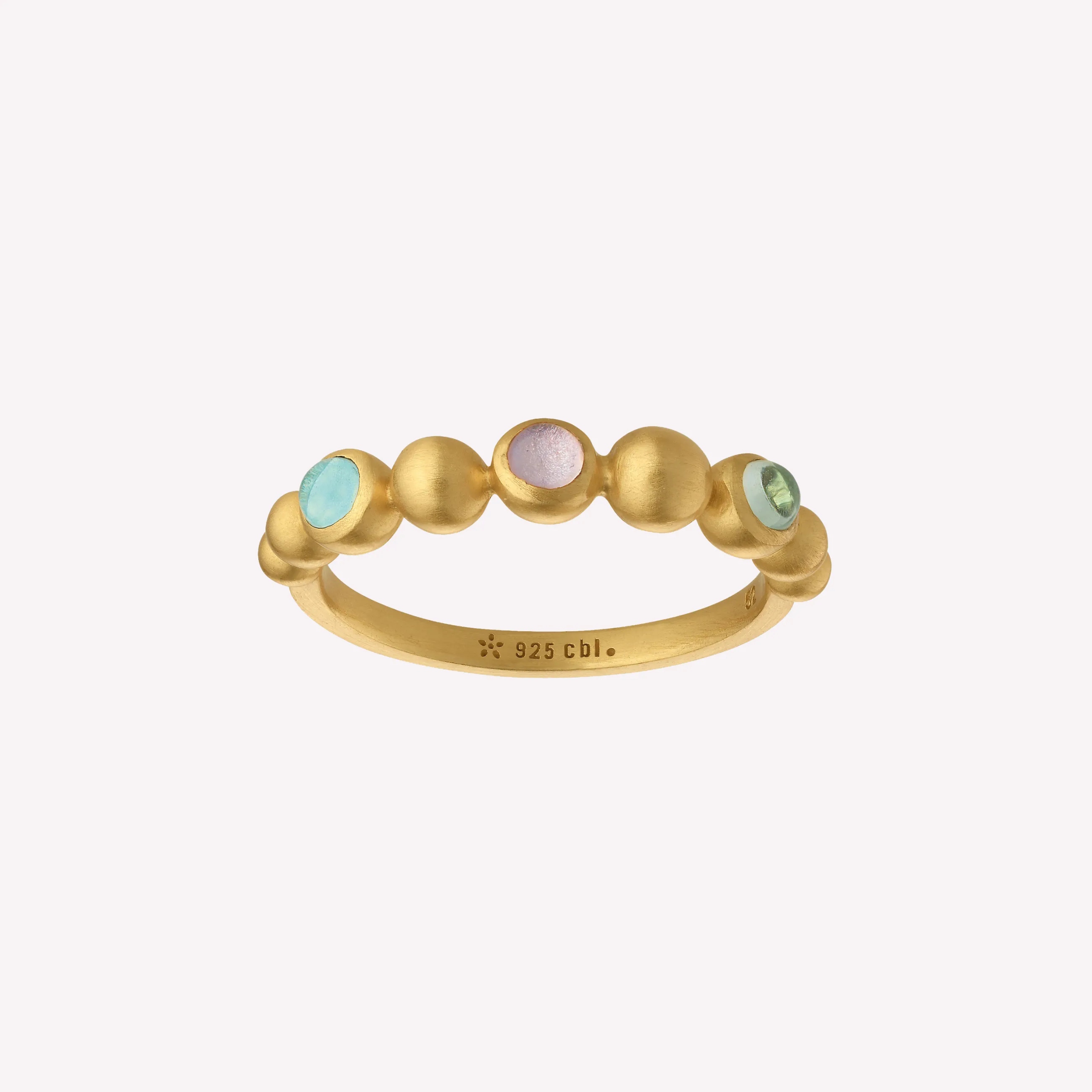 byBiehl® Danmark Pebbles Band Colors 14K forgyldt sølv / Colors Best Sale