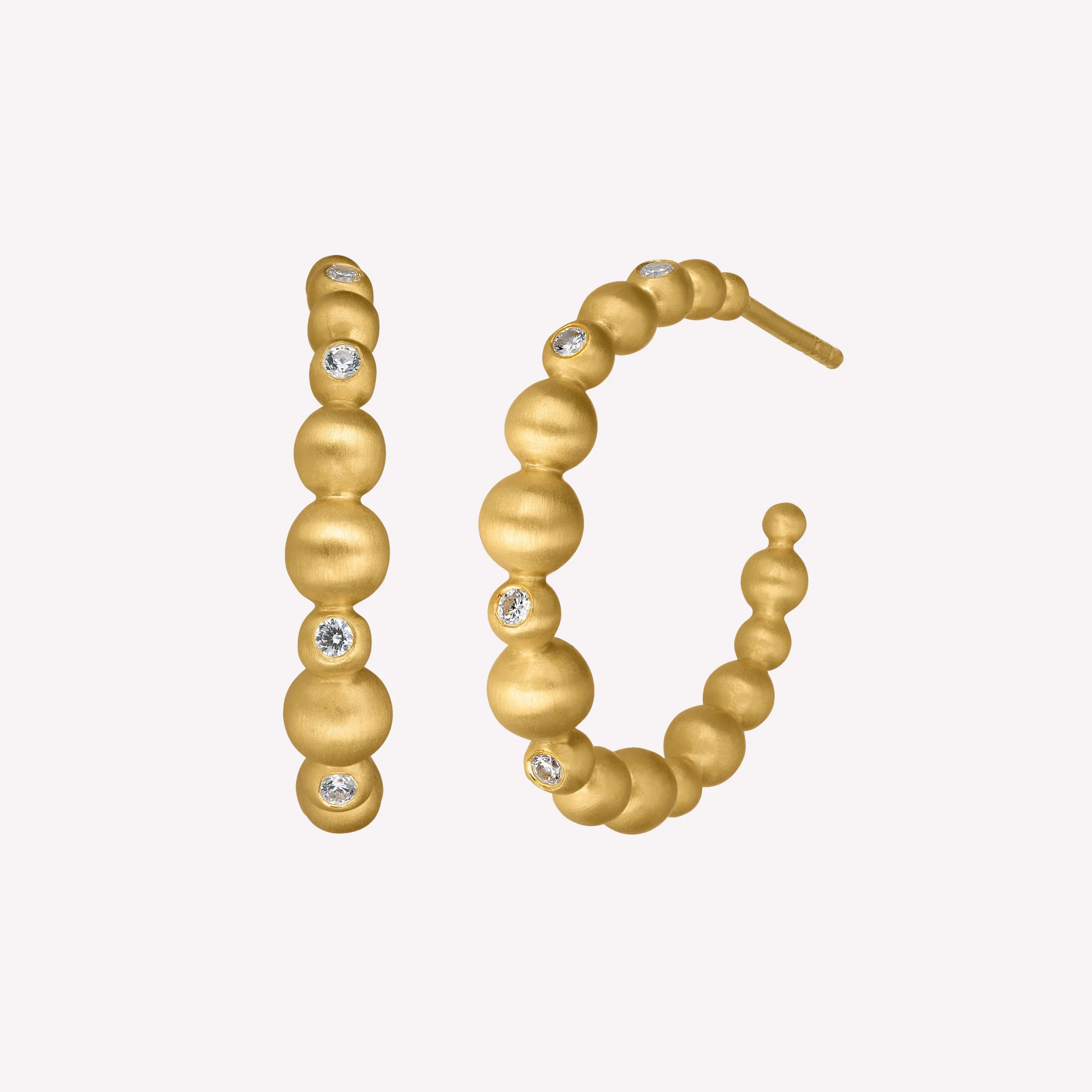 byBiehl® Danmark Pebbles Hoops 14K forgyldt sølv Outlet