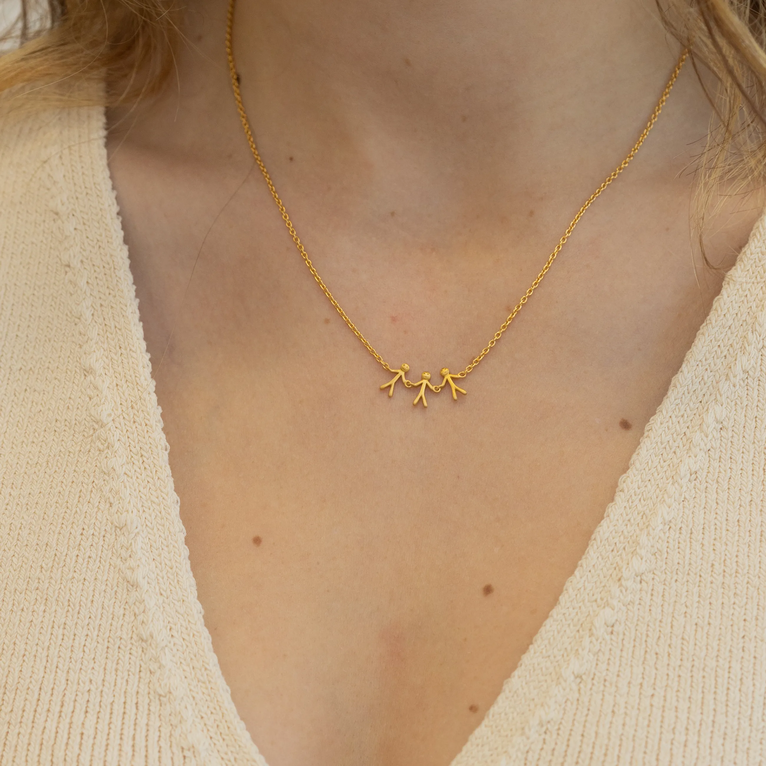 byBiehl® Danmark Together Family 3 halskæde 14K forgyldt sølv Shop