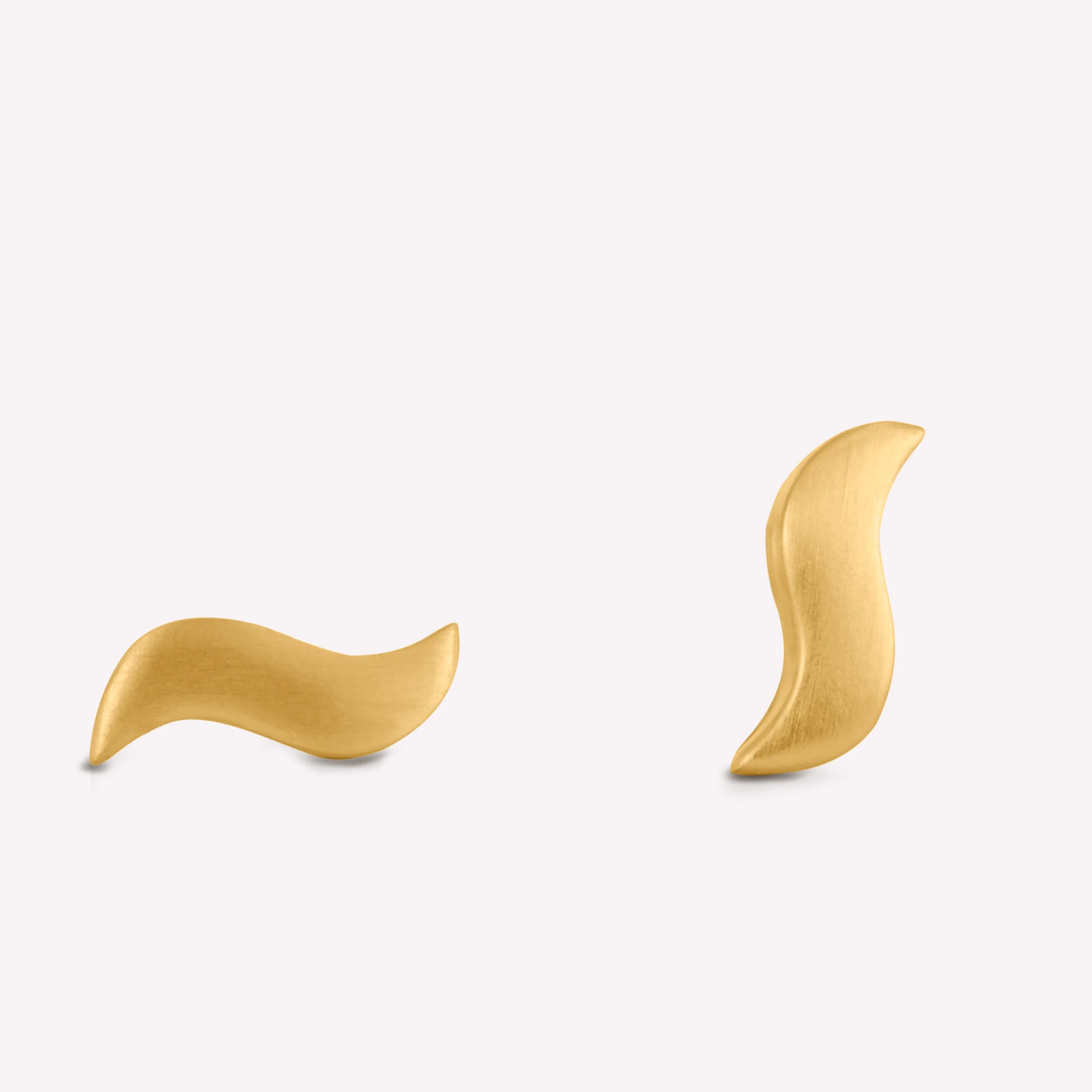 byBiehl® Danmark Wave Studs 14K forgyldt sølv Discount