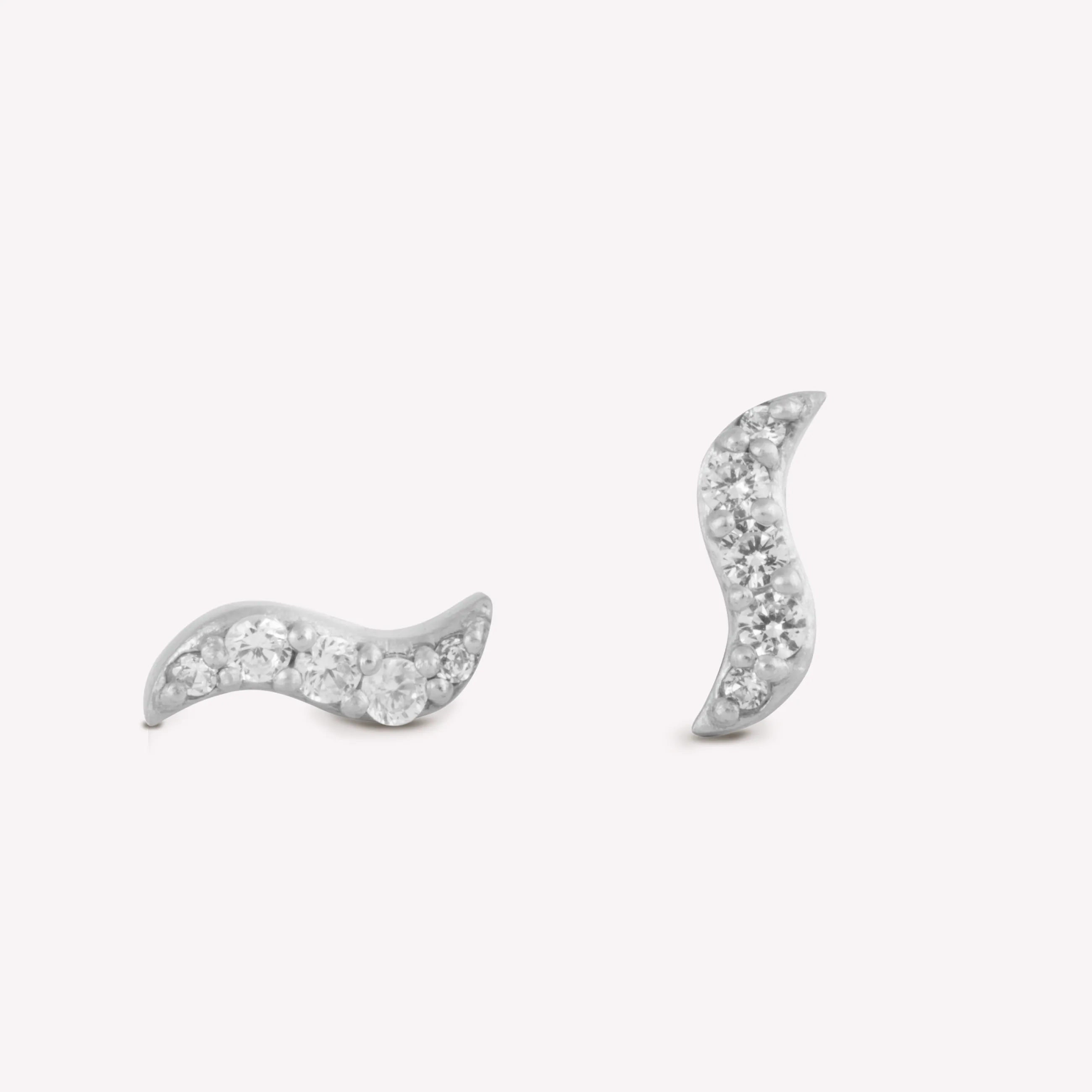 byBiehl® Danmark Wave Studs Sparkle Sterling sølv / Zirkonia Flash Sale